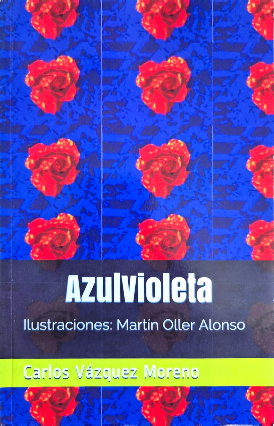 Azul violeta, poesía de Carlos Vázquez e ilustraciones de Martín Oller Alonso